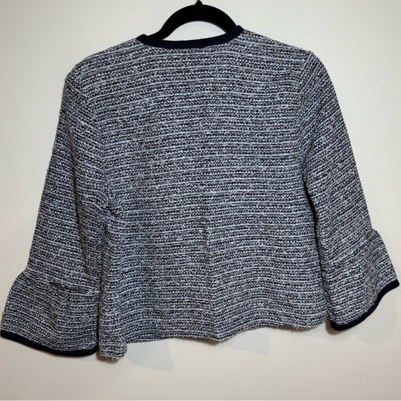 Loft Tweed Jacket Bell Sleeves Medium Petite - Picture 4 of 8